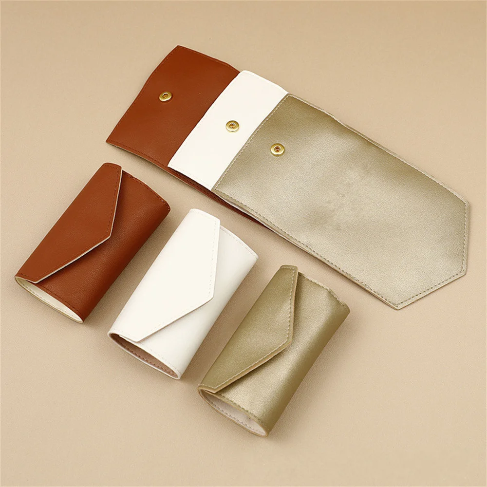Portable Jewelry Organizer Bag for Women Travel Multi-functional Earrings Ring Necklace Storage Bag PU Creative Jewelry Roll