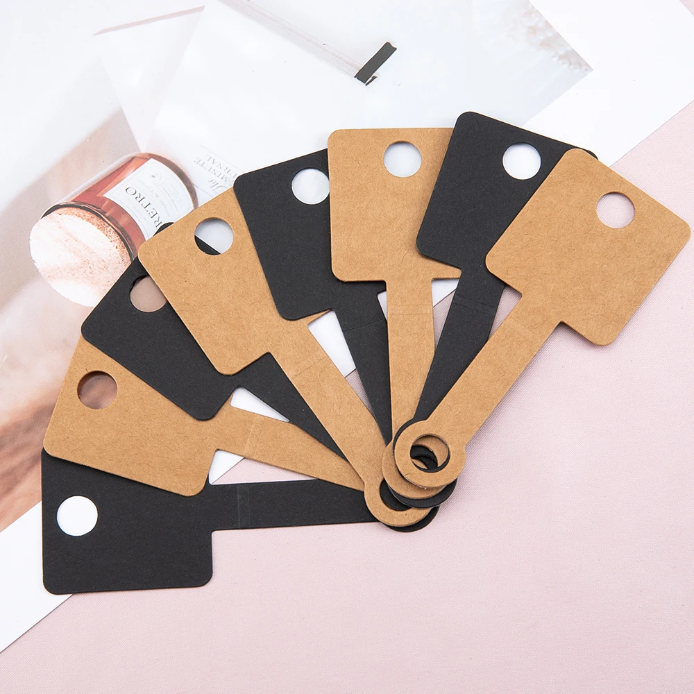 50pcs Adhesive Flodable Display Card Necklace Bracelet Jewelry Hanging Price Tag for Small Business Jewelry Display&Packaging