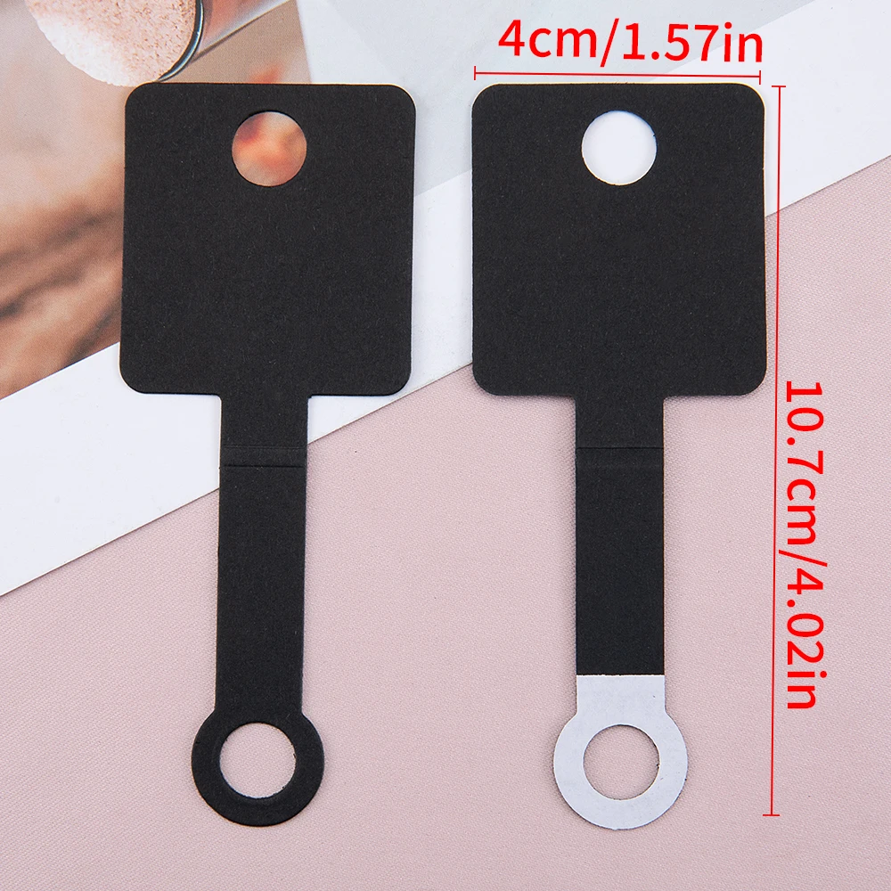 50pcs Adhesive Flodable Display Card Necklace Bracelet Jewelry Hanging Price Tag for Small Business Jewelry Display&Packaging