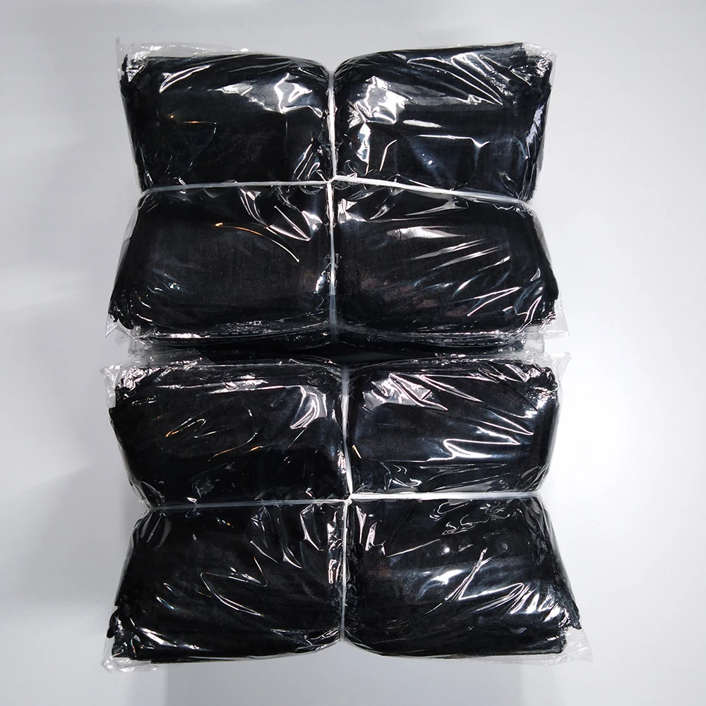 Household 100pcs Drawable Black Small / Big Organza Bags Favor Wedding Party Christmas Gift Bag Jewelry Packaging Bags Pouches