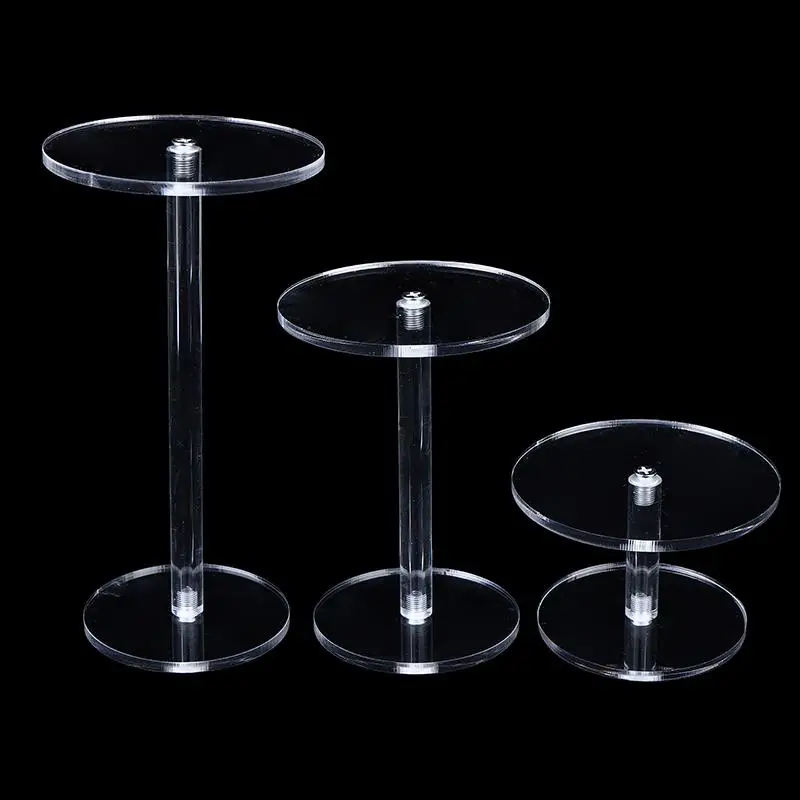 Transparent Frame Round Jewelry Display Stand Acrylic Clear Bracelet Organizer Shelf Jewelry Storage Rack