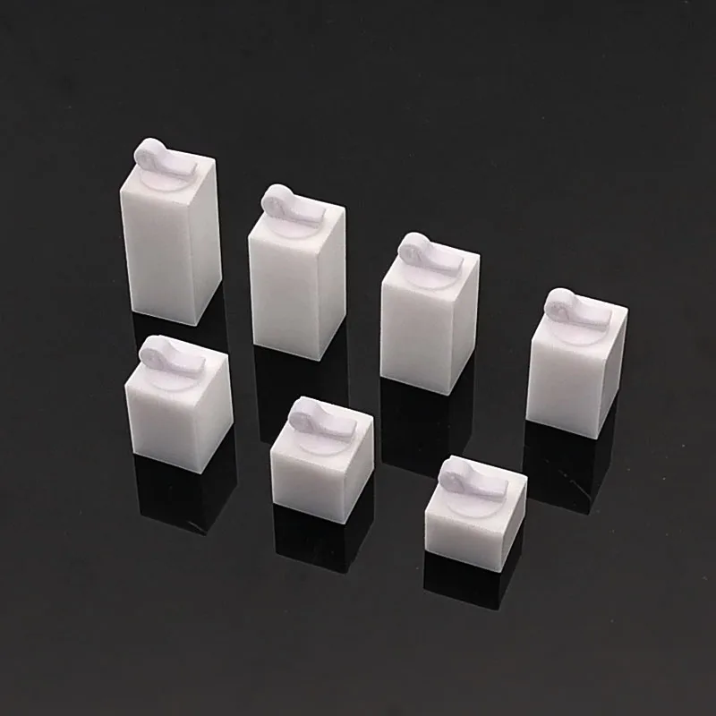 7Pcs Different Height Acrylic Round/Square Finger Ring Jewelry Display Stand Holder Photography Props Showcase Organizer Rack