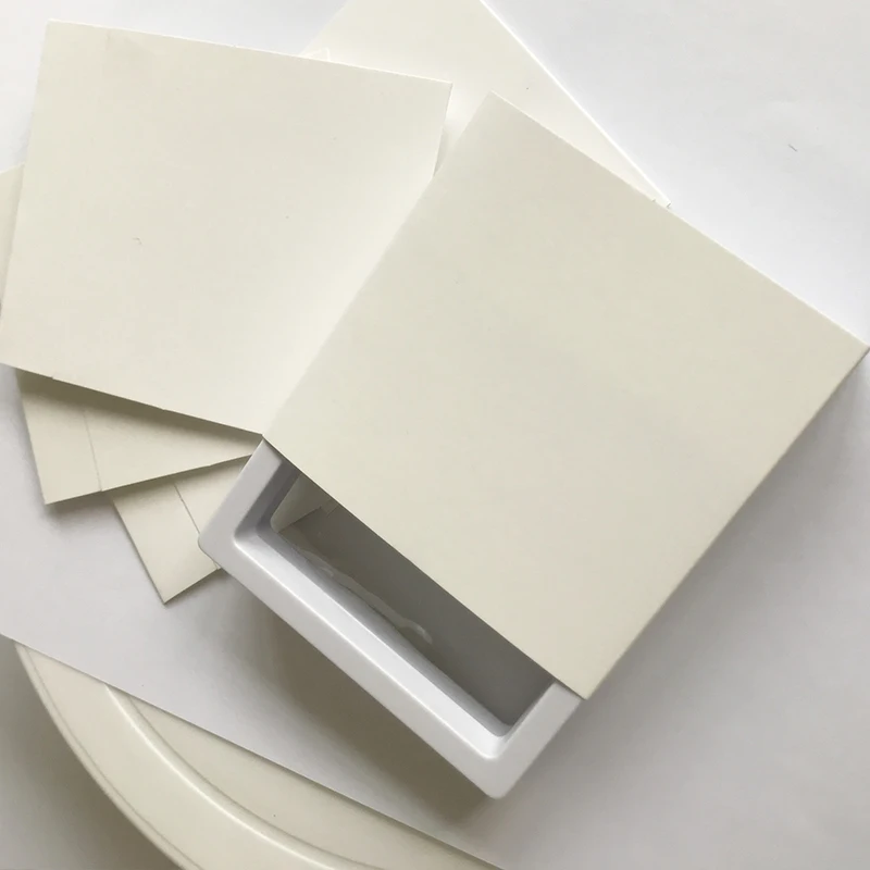 10pcs/lot Coated Paper Jewelry Packaging Black White 9*9 Cm Gift Boxes Outer Package Fit 3D Floating PE Film Display Case Box