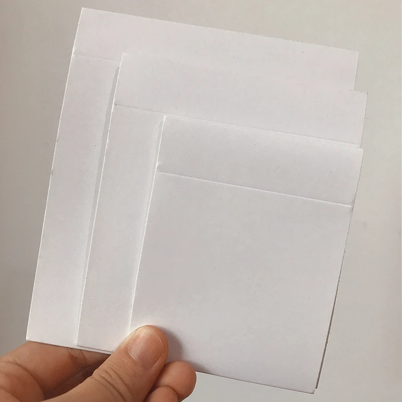 10pcs/lot Coated Paper Jewelry Packaging Black White 9*9 Cm Gift Boxes Outer Package Fit 3D Floating PE Film Display Case Box