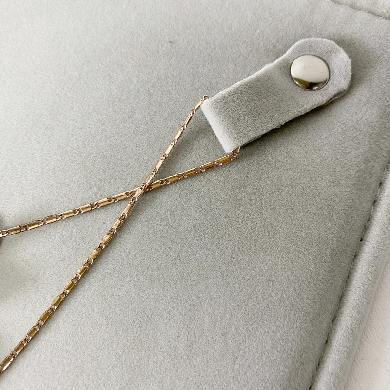 Exhibitor Set Jewelry Storage Bag Pearl Necklace Holder Black Velvet Pouch Square 5 Layers Fine Jewelry Travel Roll Bag for Ring