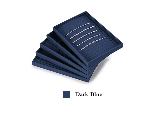 Oirlv Blue Velvet Jewelry Storage Display Set - Organize Necklaces, Earrings, Rings & Bracelets, Elegant & Practical for Jeweler