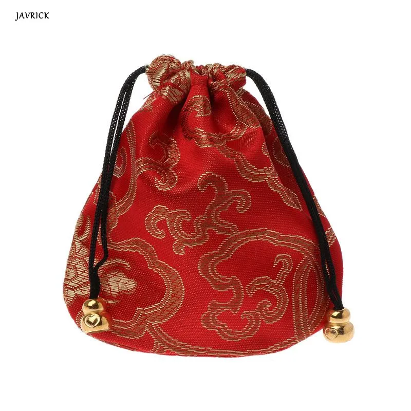 1pc High Quality Traditional Silk Travel Pouch Classic Chinese Embroidery Jewelry Packaging Bag Organizer Handbags Jewelry Tips
