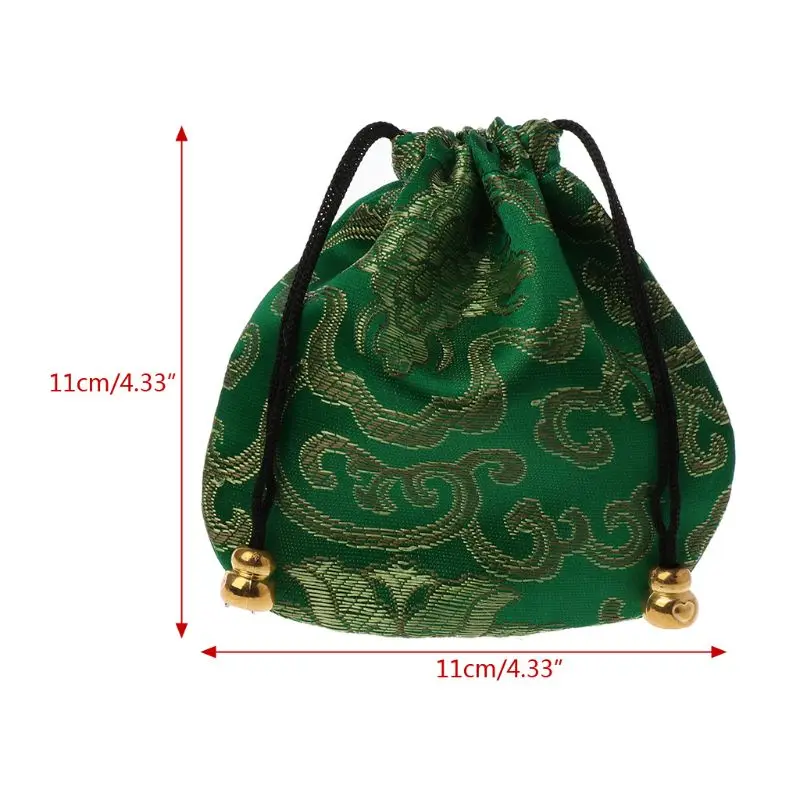 1pc High Quality Traditional Silk Travel Pouch Classic Chinese Embroidery Jewelry Packaging Bag Organizer Handbags Jewelry Tips