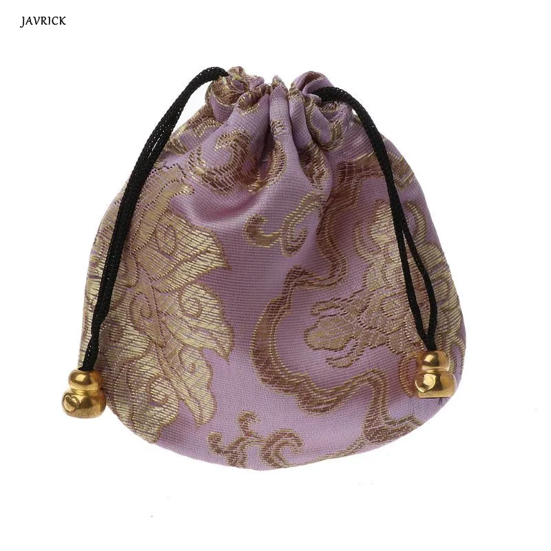 1pc High Quality Traditional Silk Travel Pouch Classic Chinese Embroidery Jewelry Packaging Bag Organizer Handbags Jewelry Tips