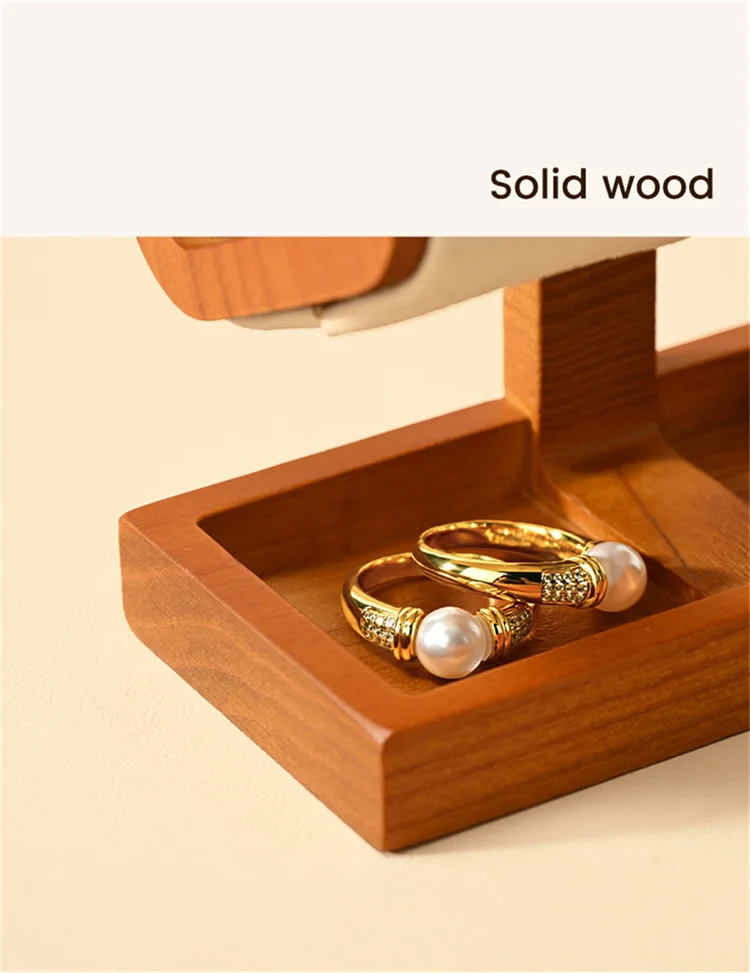 WoodTen Watch Holder Wooden Jewelry Organizer Display Stand For Bracelet Ring Earring Watch Display Solidwood Watch Storage Rack