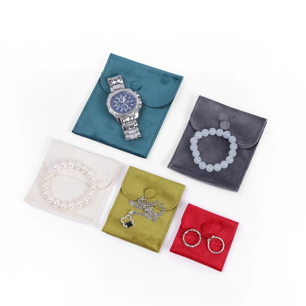Microfiber Velvet Jewelry Bag  Pouch Earrings Necklace Bracelet Storage Bag Christmas Wedding Gift Packaging Bags for Women