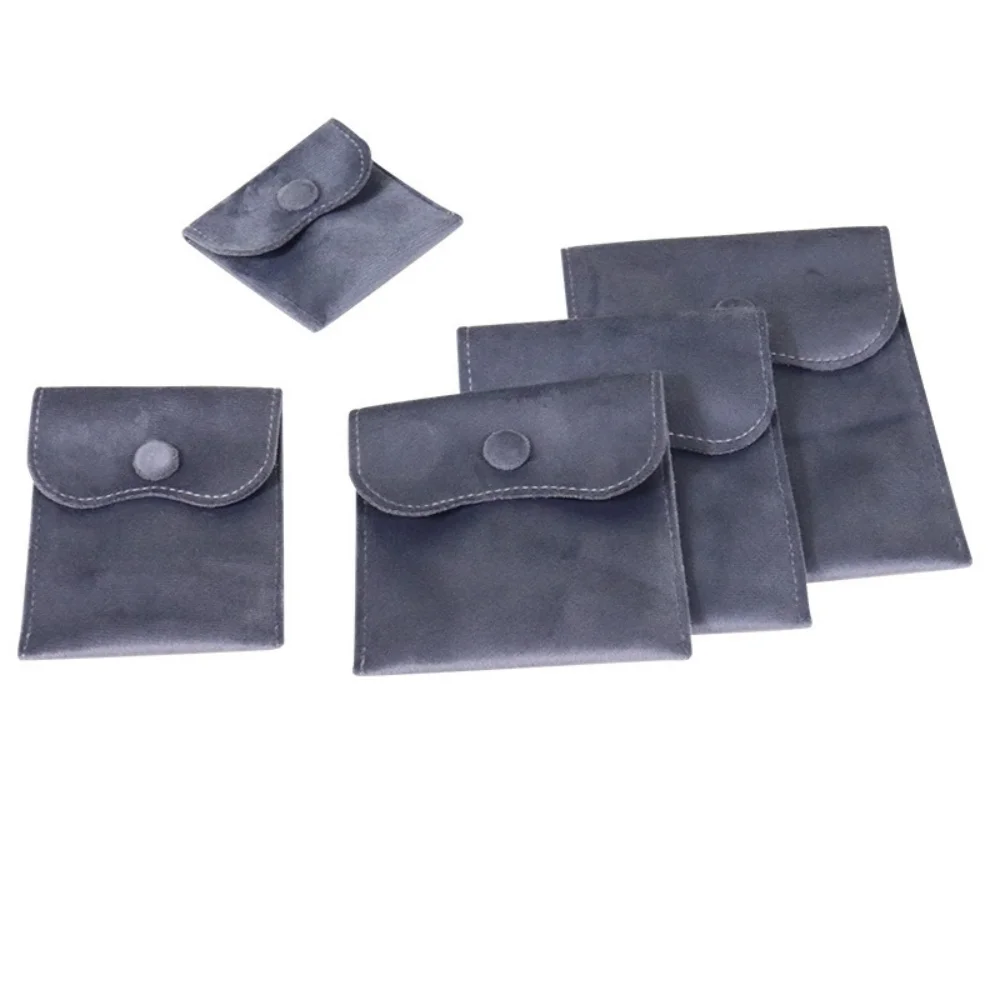 Microfiber Velvet Jewelry Bag  Pouch Earrings Necklace Bracelet Storage Bag Christmas Wedding Gift Packaging Bags for Women