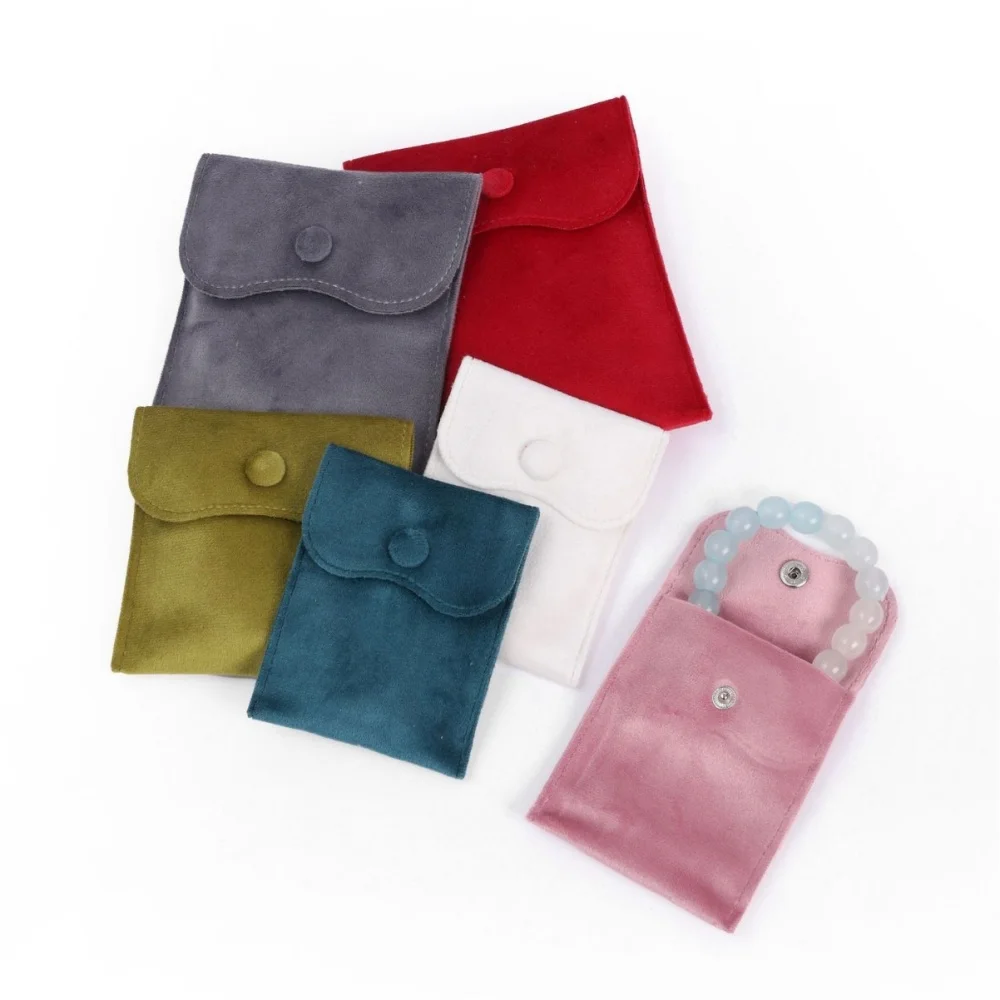 Microfiber Velvet Jewelry Bag  Pouch Earrings Necklace Bracelet Storage Bag Christmas Wedding Gift Packaging Bags for Women