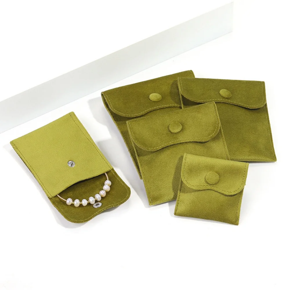 Microfiber Velvet Jewelry Bag  Pouch Earrings Necklace Bracelet Storage Bag Christmas Wedding Gift Packaging Bags for Women