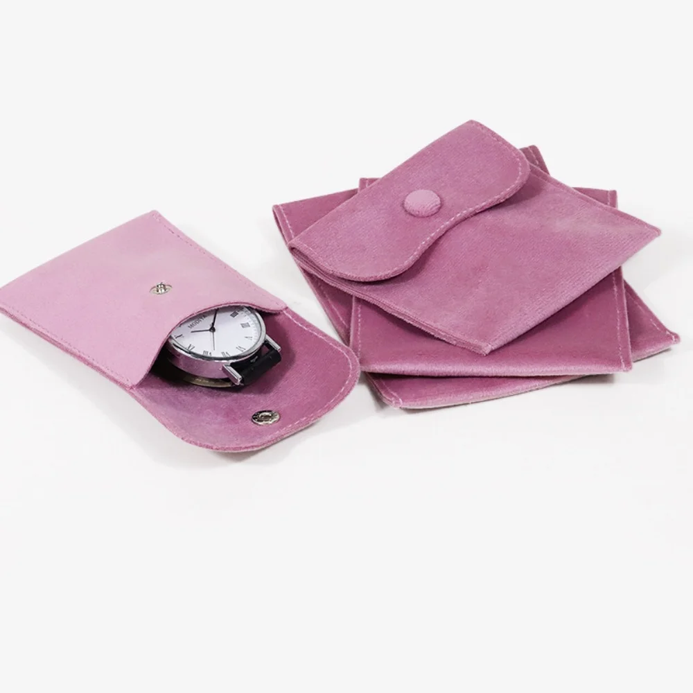 Microfiber Velvet Jewelry Bag  Pouch Earrings Necklace Bracelet Storage Bag Christmas Wedding Gift Packaging Bags for Women