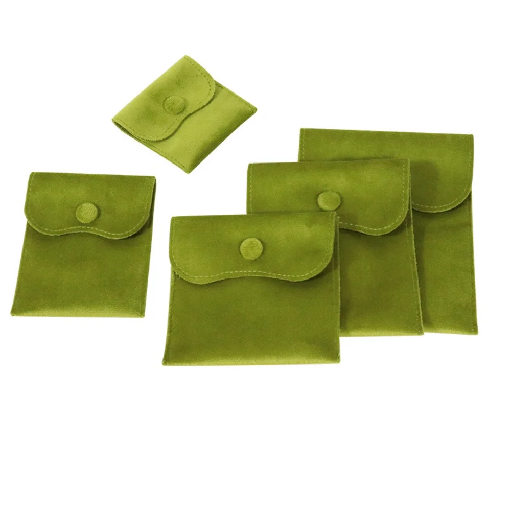 Microfiber Velvet Jewelry Bag  Pouch Earrings Necklace Bracelet Storage Bag Christmas Wedding Gift Packaging Bags for Women