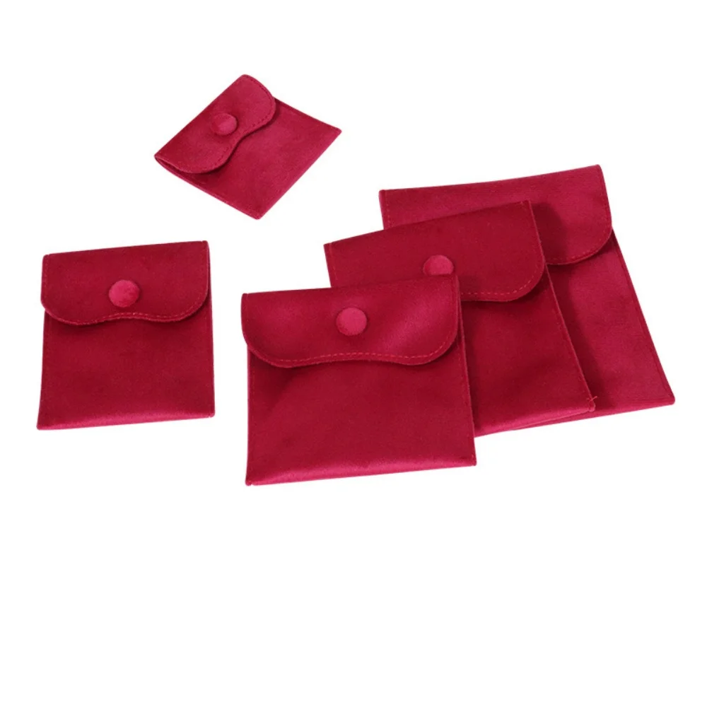 Microfiber Velvet Jewelry Bag  Pouch Earrings Necklace Bracelet Storage Bag Christmas Wedding Gift Packaging Bags for Women
