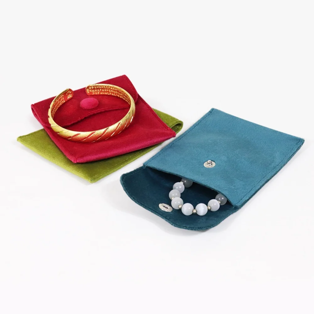 Microfiber Velvet Jewelry Bag  Pouch Earrings Necklace Bracelet Storage Bag Christmas Wedding Gift Packaging Bags for Women