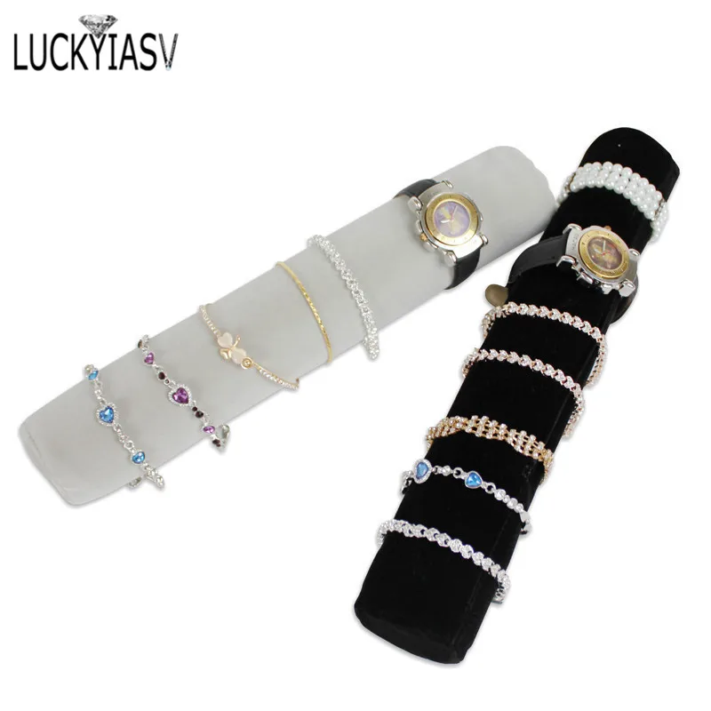 Leather/Velvet Portable Jewelry Storage Bag Jewelry Travel Roll Bag Watch Bracelet Organizer Display Box