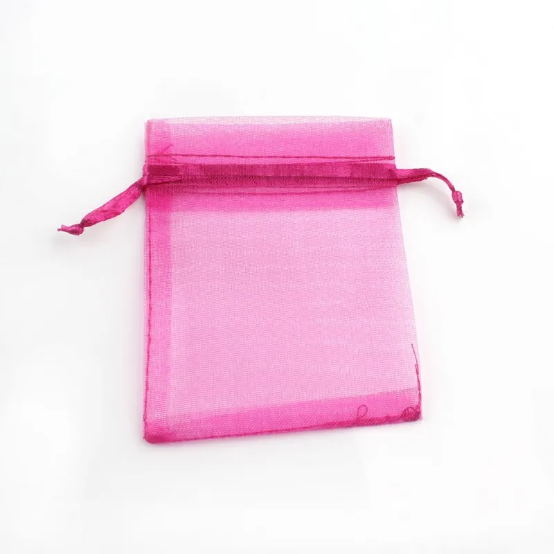 50pcs Mix Colors Jewelry Packaging Bag 7*9/9*12/10*15/13*18cm Organza Bags Gift Storage Wedding Drawstring Pouches Wholesales