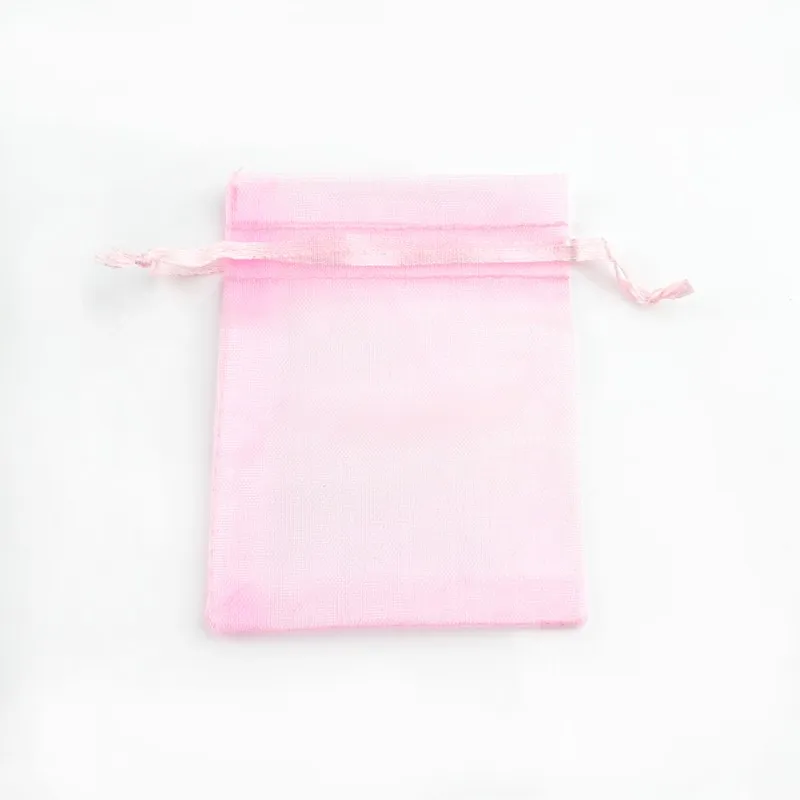 50pcs Mix Colors Jewelry Packaging Bag 7*9/9*12/10*15/13*18cm Organza Bags Gift Storage Wedding Drawstring Pouches Wholesales