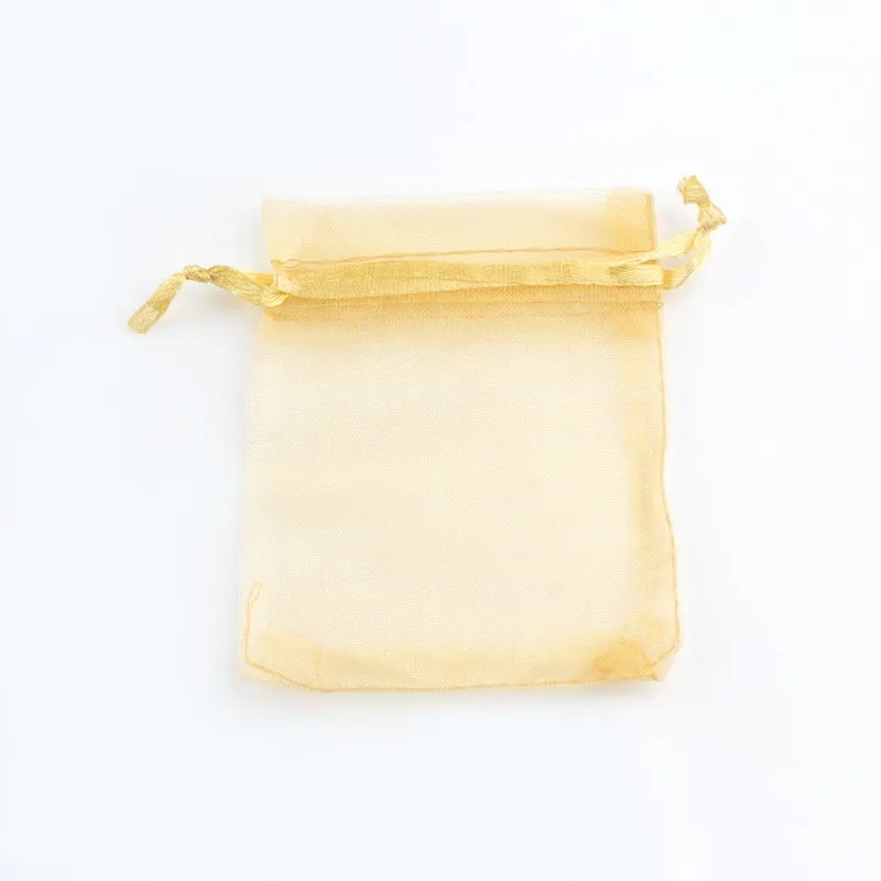 50pcs Mix Colors Jewelry Packaging Bag 7*9/9*12/10*15/13*18cm Organza Bags Gift Storage Wedding Drawstring Pouches Wholesales