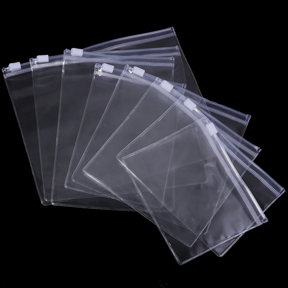10pcs PVC Transparent Zipper Bag Plastic Jewelry Storage Pouches For Home Jewelry Earrings Bracelet Necklace Gifts Packaging Bag