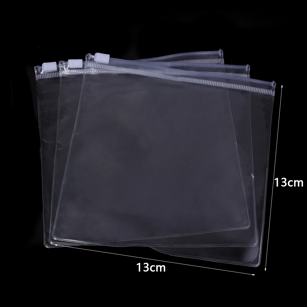 10pcs PVC Transparent Zipper Bag Plastic Jewelry Storage Pouches For Home Jewelry Earrings Bracelet Necklace Gifts Packaging Bag