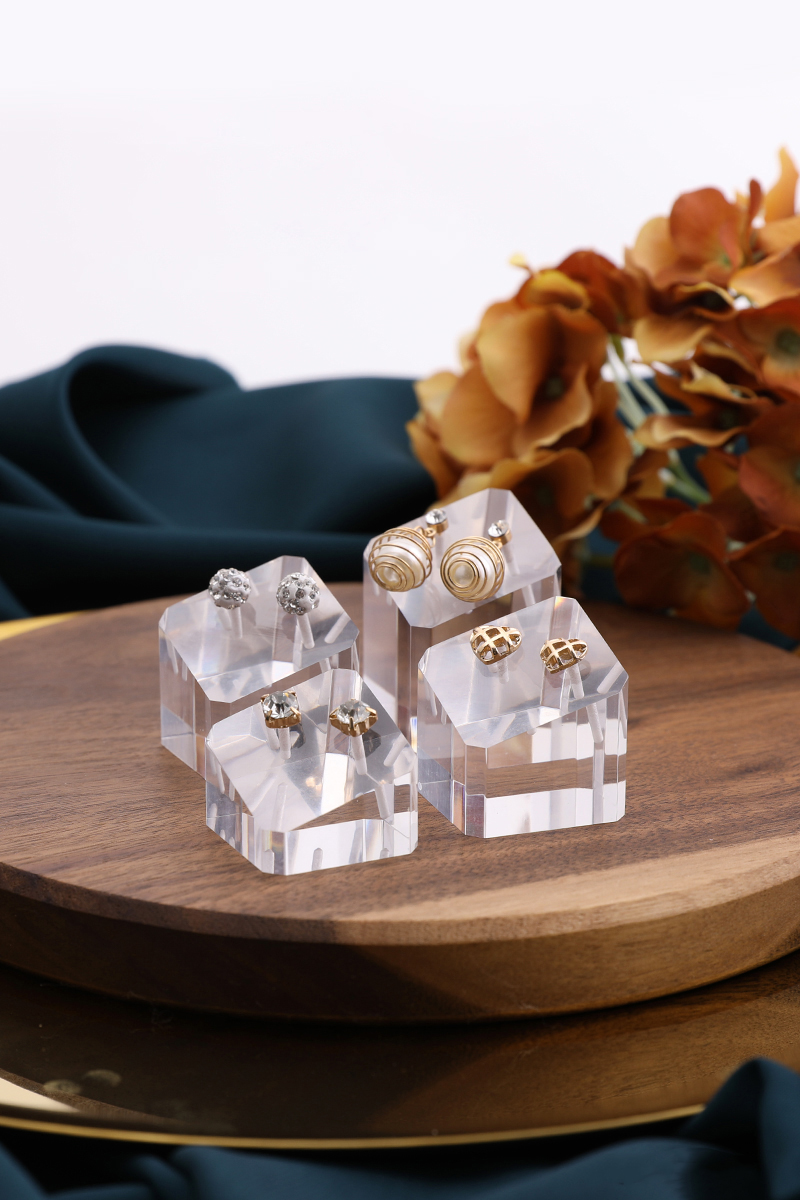 Earring stand holder jewellery display jewelers jewelry organizer stands for drop earrings hanger earing stand set case acrylic