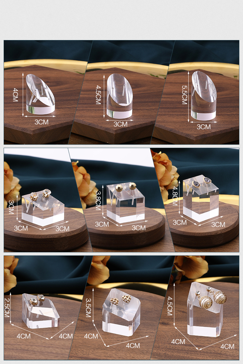 Earring stand holder jewellery display jewelers jewelry organizer stands for drop earrings hanger earing stand set case acrylic