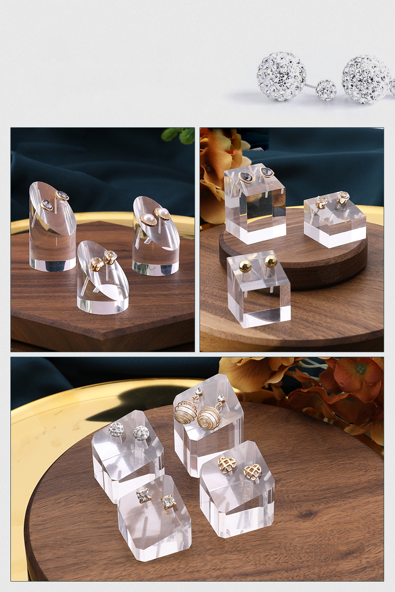 Earring stand holder jewellery display jewelers jewelry organizer stands for drop earrings hanger earing stand set case acrylic