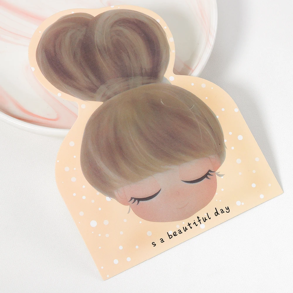 50pcs Cute Girls Barrettes Display Cards Hair Clips Packing Paper Card for DIY Hair Accessories Retail Price Tags Holder Labels