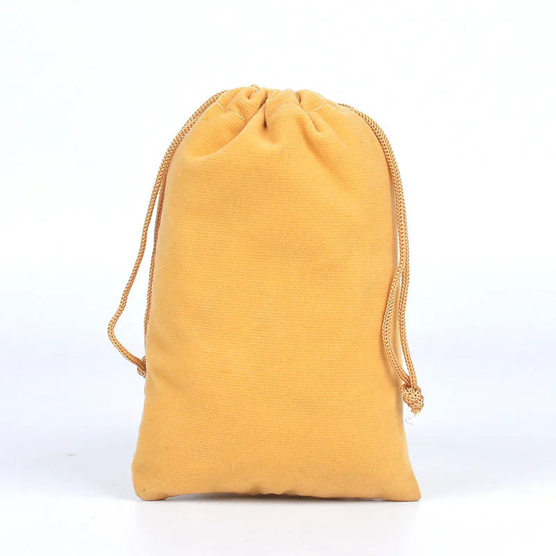100pcs/Lot Drawstring Velvet Bags Jewellery Pouches 5x7 7x9 8x10 10x12cm Wedding Party Gift Packaging Bag Custom Logo Print