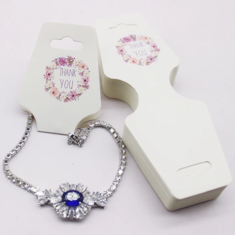 4.5x12cm 50 Piece Jewelry Set Card Paper Necklace/Bracelet/Hair Accessory Display Label Card