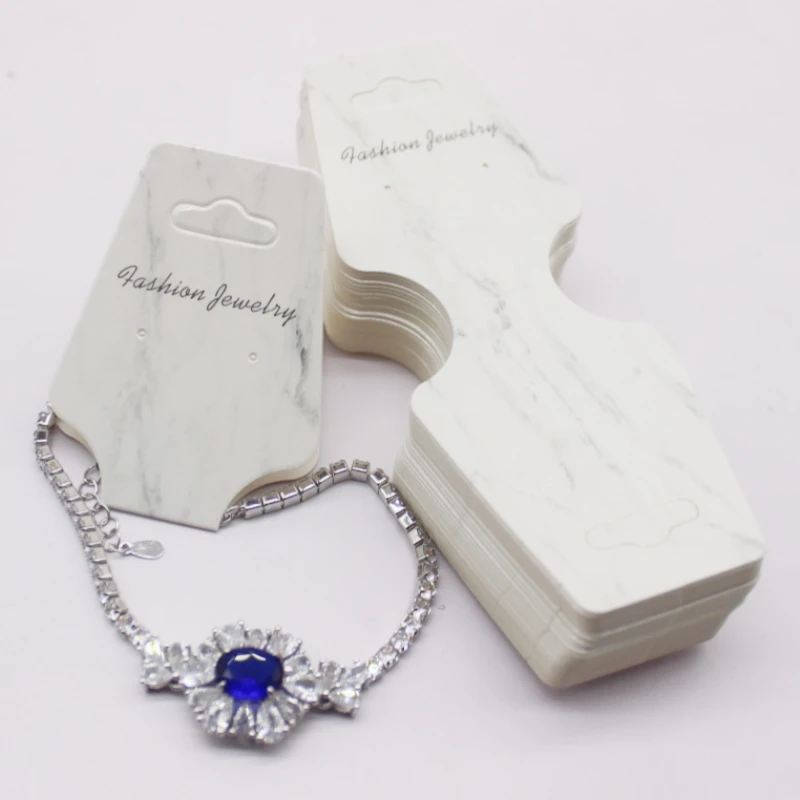4.5x12cm 50 Piece Jewelry Set Card Paper Necklace/Bracelet/Hair Accessory Display Label Card
