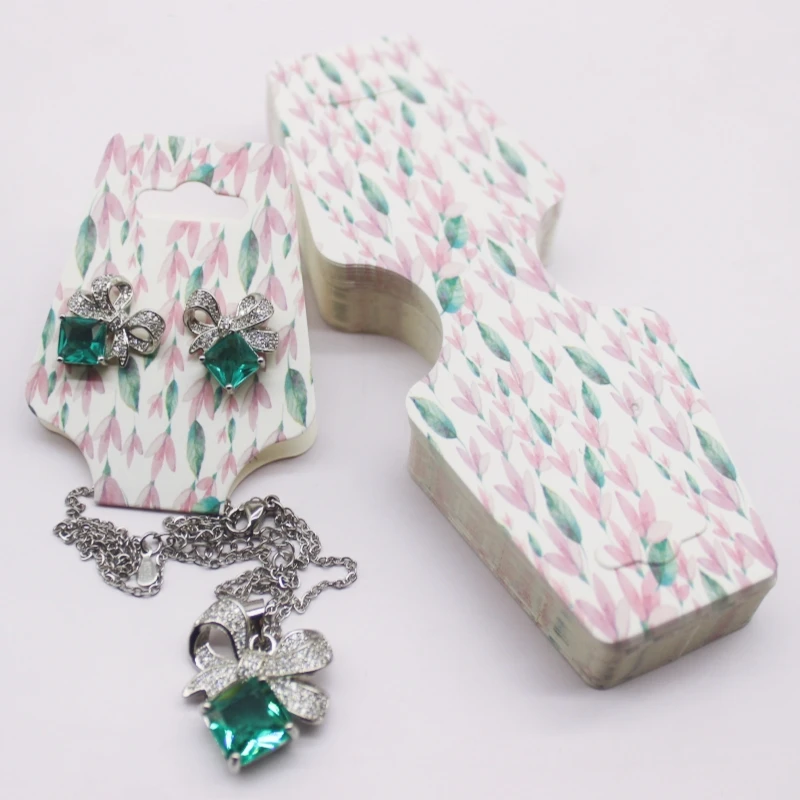4.5x12cm 50 Piece Jewelry Set Card Paper Necklace/Bracelet/Hair Accessory Display Label Card