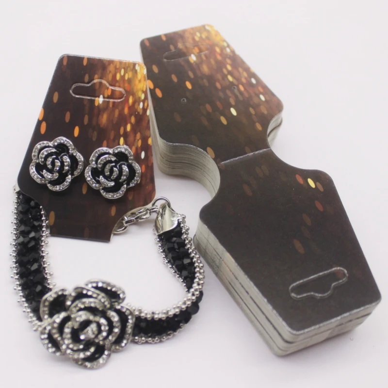 4.5x12cm 50 Piece Jewelry Set Card Paper Necklace/Bracelet/Hair Accessory Display Label Card
