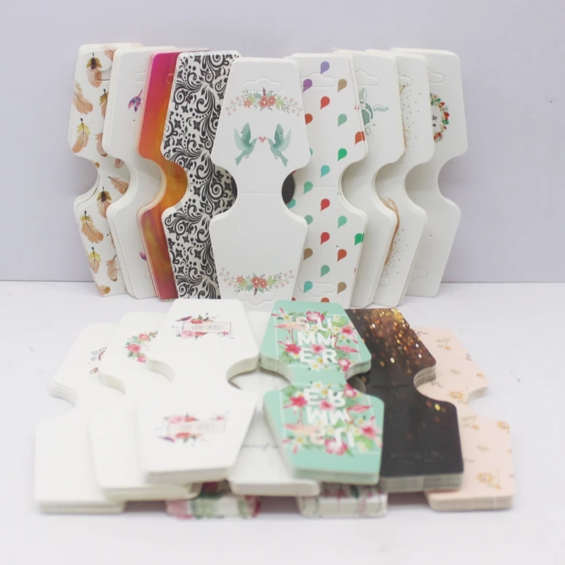 4.5x12cm 50 Piece Jewelry Set Card Paper Necklace/Bracelet/Hair Accessory Display Label Card