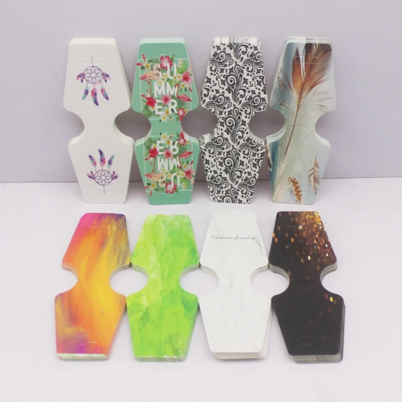 4.5x12cm 50 Piece Jewelry Set Card Paper Necklace/Bracelet/Hair Accessory Display Label Card