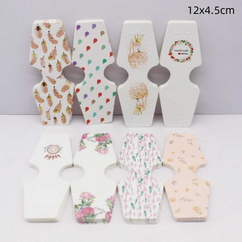 4.5x12cm 50 Piece Jewelry Set Card Paper Necklace/Bracelet/Hair Accessory Display Label Card
