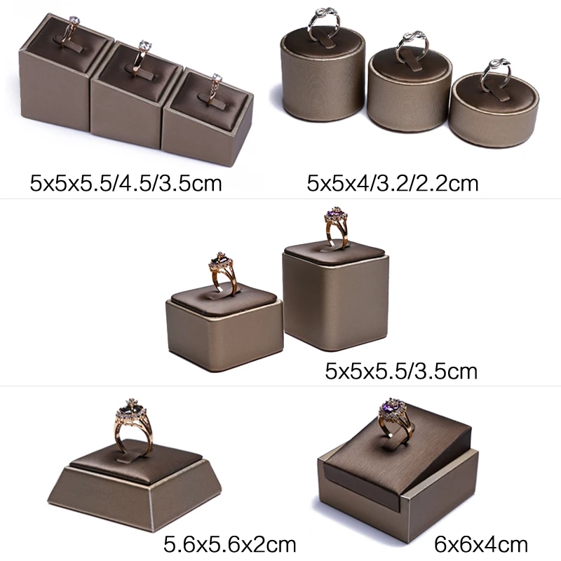Jewelry Display Props Necklace Jewelry PU Show Support Ring Bracelet Pendant Showing Stand Ring Bracelet Organizers