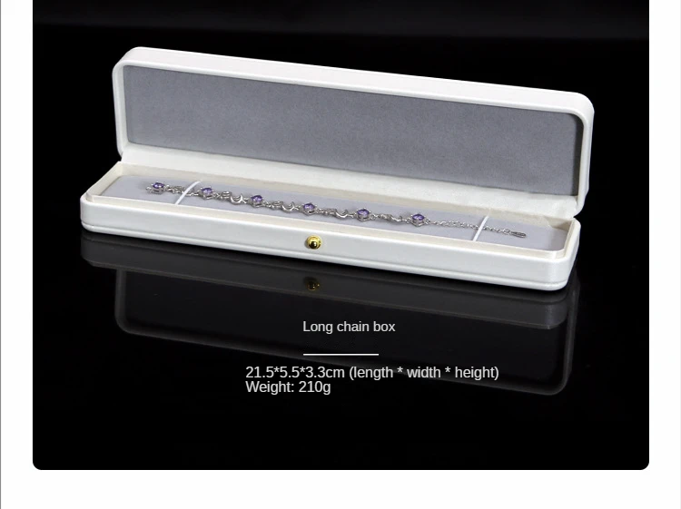 Hot Sale Leather Jewellery Gift Packaging Box Pendant Necklace Bracelet Earring Jewelry Ring Box Gift Cases Customized Logo