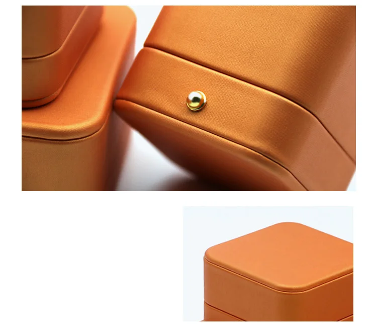 Hot Sale Leather Jewellery Gift Packaging Box Pendant Necklace Bracelet Earring Jewelry Ring Box Gift Cases Customized Logo