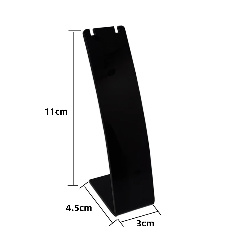 Fashion White Acrylic Necklace Jewellry Display Stand Holder Earring Pendant Exhibition Shelf 3 Sizes Jewellery Storage Showcase