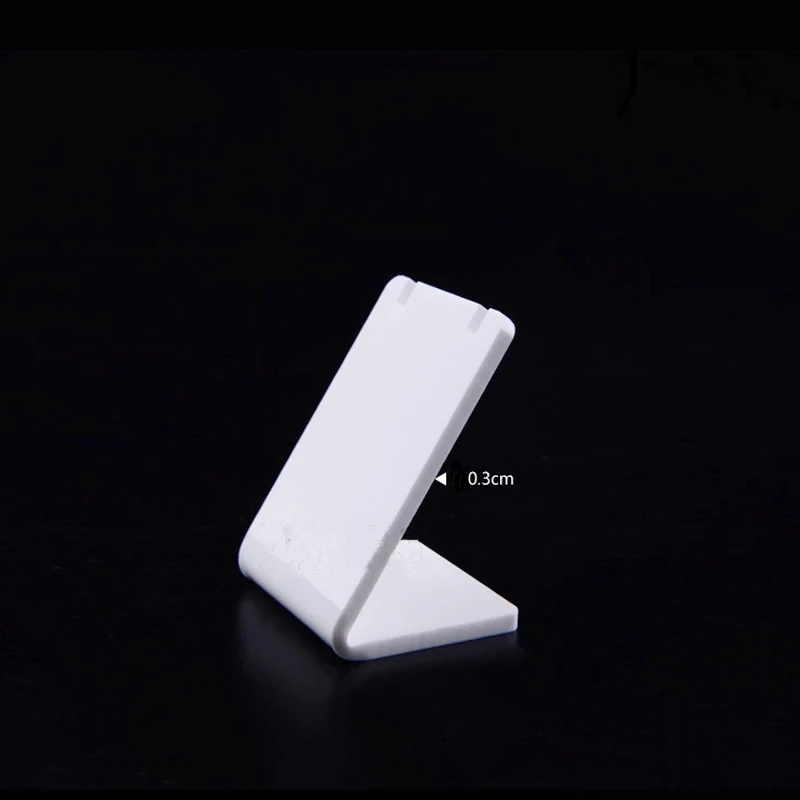 Fashion White Acrylic Necklace Jewellry Display Stand Holder Earring Pendant Exhibition Shelf 3 Sizes Jewellery Storage Showcase