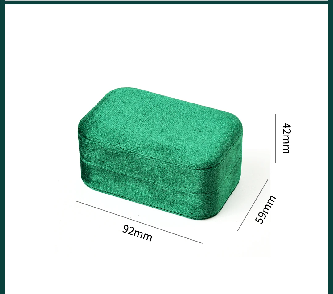 TAIMY Mini Velvet Jewelry Box Portable Travel Jewelry Storage Case Ring Necklace Earring Custom Logo&Color Personalized Gifts