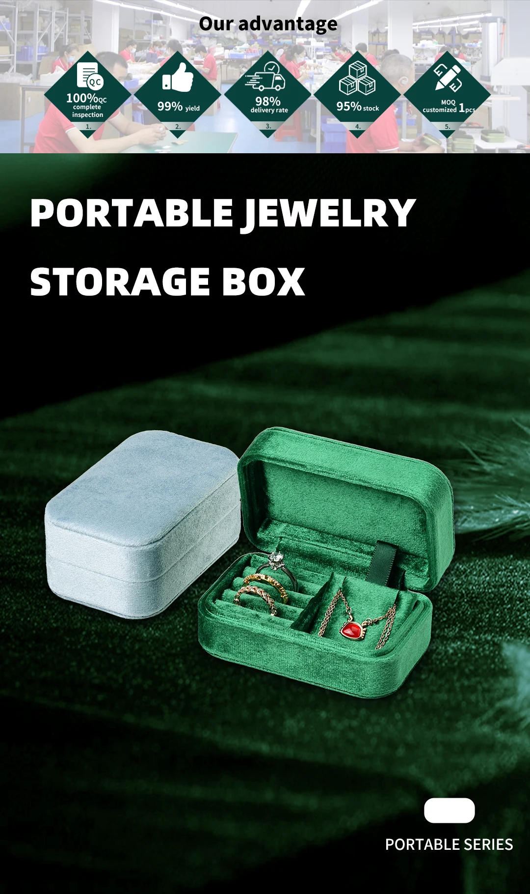 TAIMY Mini Velvet Jewelry Box Portable Travel Jewelry Storage Case Ring Necklace Earring Custom Logo&Color Personalized Gifts