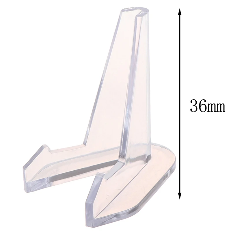 1Pc Card Display Show Stand Acrylic Jewellery Stand Holder Collectibles Coins Easel Medal Badge Holder