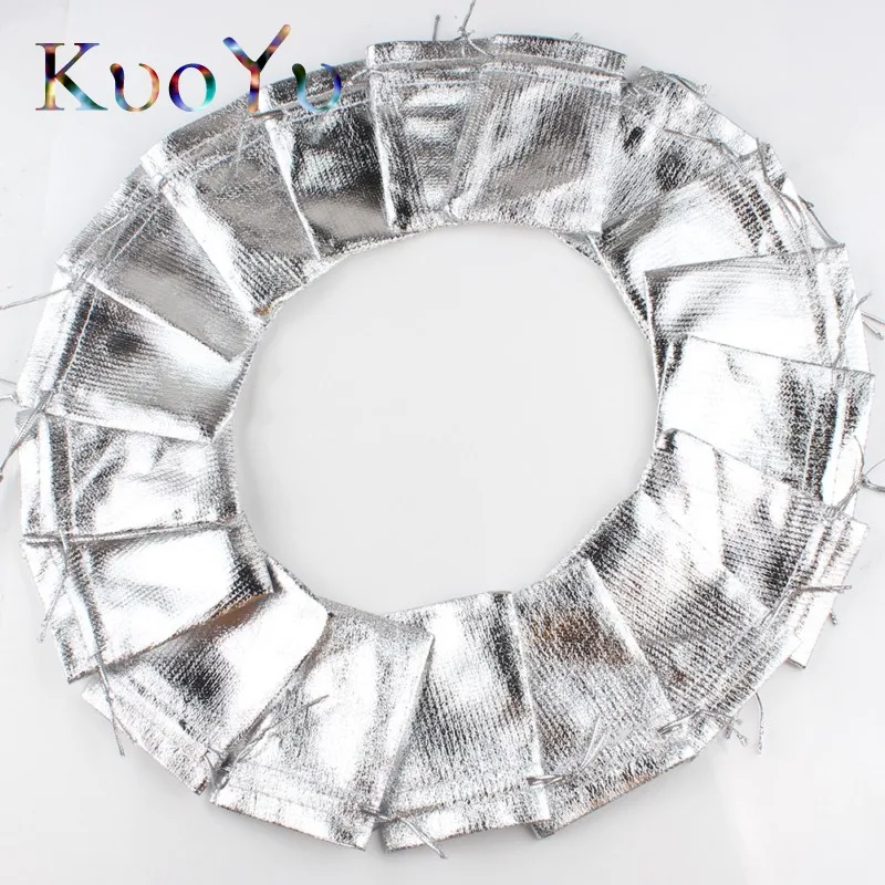 50pcs/lot 7x9cm 9x12cm Adjustable Jewelry Packing Fabric Bag Silver/Gold Colors Drawstring Wedding Storage Pouches
