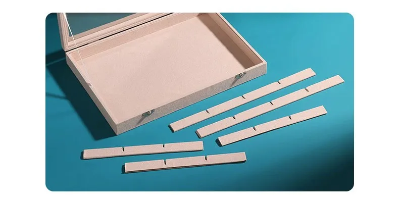 Ice Velvet Clear Lid 12 Grid Jewelry Organizer Box Tray Display Case Storage Bracelets Rings Earrings